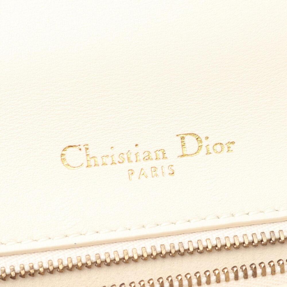 CHRISTIAN DIOR White Leather Shoulder Bag - Picture 4 of 6